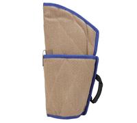 Dog Bite Sleeve Arm Protection Professional Jute Enduring Training Equipment for Outdoor Interactive Play Large Work Dogs Blue Bordered Twill Design