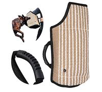 Dog Bite Sleeve Training Protection - Soft Jute Cover Handmade with a Handle - Black