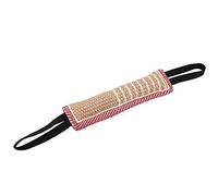 Dog Bite Tug Toy Cotton Linen Dog Training Bite Pillow Dog Tear Bite Training Rod Pet Tug of War Interaction Play Toy with 2 Strong Handles