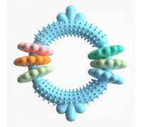 Dog Biting Toy Carrot Type TPR Grinding Teeth Rings Bite Resistant Dental Items for Small and Medium Dogs Puppies Clean Your Teeth to Relieve Anxiety Toy Outdoor (E)