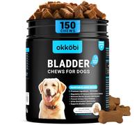 Dog Bladder Chews - Urinary Tract Support for Dogs with Cranberry & D-Mannose - Canine UTI Soft Chews for Healthy Bladder & Kidney Function, Chicken - 150 Count