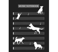 Dog Blank Sheet Music Notebook