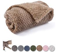 Dog Blanket or Cat Blanket or Pet Blanket, Warm Soft Fuzzy Blankets for Puppy, Small, Medium, Large Dogs or Kitten, Cats, Plush Fleece Throws for Bed, Couch, Sofa, Travel (M/32" x 40", Light Brown)