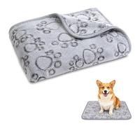 Dog Blanket Washable, Flannel Pet Blanket, Small Medium Dogs Sofa Throw | 52x76cm soft touch for sofas, beds and cars, keeps the chill out, no shedding, cleans in the machine, protects furniture