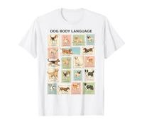 Dog Body Language Chart Canine Communication T-Shirt