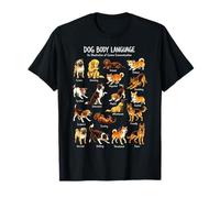 Dog Body Language Chart Canine Communication T-Shirt