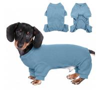 Dog Body Suit - Breathable Pet Pyjamas with Legs, Stretchy Dog Onesie for Shedding, Soft Recovery Suit Alternative to Cone After Surgery, Post-Op Surgical Shirt for Small Dogs, Blue S