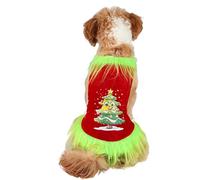 Dog Bodysuit, Christmas Clothes for Dog,Funny Christmas Clothes for Small Dogs | Red and Green Dog Christmas Cosplay Clothes Pet Printed T Shirt Clothes
