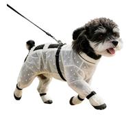 Dog Bodysuit - Stretchable Pet Clothes with D-Ring and Adjustable Strap - Lightweight Dog Onesie - for Walking Outdoor Commuting Travel Daily Camping Summer Adventure