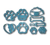 Dog Bone and Paw Limited Edition Cookie Cutter Set of 10
