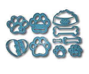 Dog Bone and Paw Limited Edition Cookie Cutter Set of 10