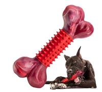 Dog Bone Chew Toy | for Strong Chewers and Teething Aid - Teeth Cleaning Wand Hard Chew Toy for Indoor Outdoor Garden Living Room Bedroom Student Room Home Parks