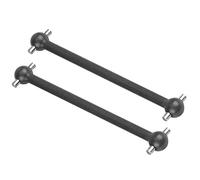 Dog Bone Drive Shaft, 2pcs 77.3mm Metal Electroplating Treatment RC Drive Shaft RC Car Driveshaft for HIMOTO E10XB E10XBL E10DB E10DBL E10SC E10SCL 1/10 Scale Car (31206BL Black)