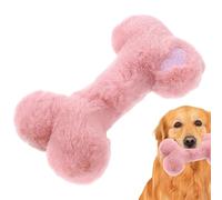 Dog Bone Plush Toy - Soft Voice Chew 18 x 10 cm, Interactive Squeaky Toy, Bone Shape for Puppy | Portable Pet Dog Chew Toy