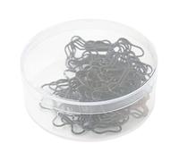 Dog Bone Shape Paper Clips, 45 Pcs Black Metal Clips, Lightweight and Durable for Document Organizing and Bookmarks - Slip, Rust Proof, Ideal for Office and Home Use