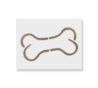 Dog Bone Stencil - Craft Airbrush Painting Wall Art Decor DIY Template 7.5 Mil Mylar Plastic Reusable