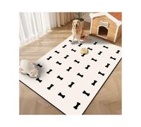 (Dog bones, 60*90cm (ice silk silicone bottom)) Cute cartoon pet cat and dog floor mats ice silk floor mats non-slip and dirt-resistant pet cat and dog special floor mats dining floor mats