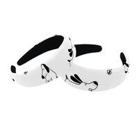 Dog Bones are Cute Hairbands for Women Girls, 2 Packs Wide Head Bands Hoops for Hair, Velvet Thick Padded Hairband Hair Band Hoops