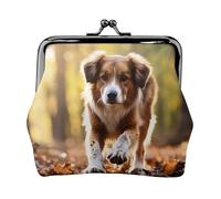 Dog Bones Footprint Prints Print Vintage Leather Change Purse Elegant Small Coin Purse for Women Coin Pouch Wallet Mini