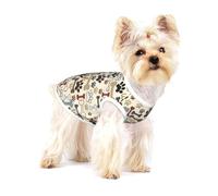 Dog Bones Paw Print Adorable Cotton Small Dog Clothes Pet Shirt, Soft Breathable Sleeveless Tank Top For Puppy, Cats And Chihuahua