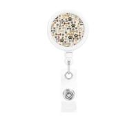 Dog Bones Paw Print Retractable Badge Holder, Cute Nursing Badge Reel, Badge Clip Id Card Holders