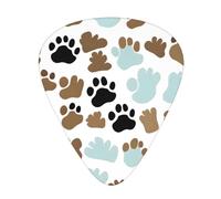 Dog Bones Paw Prints Guitar Picks Set-Premium Abs Material,Various Thicknesses-Enhance Your Playing Experience