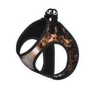 Dog Bones Paw Prints Print Dog Harness,Pet Leash Vest,Adjustable And Reflective Vest,For Small To Medium Dogs