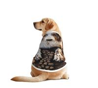Dog Bones Paw Prints Print Dog Shirts for Pet, Soft Breathable Vest Lightweight Stretchy Pet T-Shirt for Medium Dog