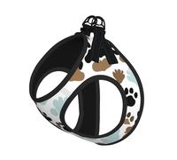 Dog Bones Paw Prints Printing Dog Summer Harness,Soft Light Puppy Vest,Breathable Pet Harness Reflective For Easy Walking