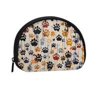 Dog Bones Prints Minis Storage Bag Shell Wallet Small Coin Purse with Minis with Zipper Change Purse for Coin Keys You Can Also Store Any Small Objects You Want