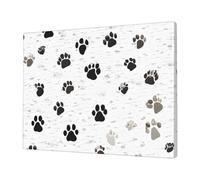 Dog Bones Prints -Print Frameless Canvas Print 12x16 Inch, Modern Wall Art for Home Office & Bedroom Decor, Ready to Hang Abstract Artwork.