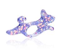 Dog Book Thumb Page Holder, Portable Reading Opener Holder, Plastic Reading Finger Page Holders Thumb Bookmark for Book Lovers Gifts Literary Students Teacher Accessories (Purple)