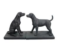 Dog Bookends Labrador Ornament Figurine Cast Iron Book Ends Stand Holder