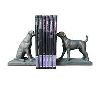 Dog Bookends Set of 2 Labrador Black Standing Animal Bookshelf Stopper Vintage Ornament
