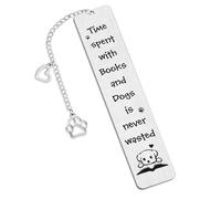 Dog Bookmarks for Women, Kaluofan Book Marks Women Men, Dog Cute Metal Bookmark for Kids Book Lovers Dog Lovers, Dog Gifts for Women with Black Box for Family Teachers Friends Reading Lovers