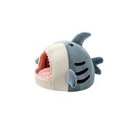 Dog Booster Seat Cat Bed Dog Bed Kennel Online Celebrity Warm Semi-closed Shark Nest Pad Pet Supplies Cat House In Winter Dog Car Seat(A,40x40x32cm)