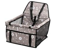 Dog Booster Seat - Secure Tie Harness, Adapted Rear or Passenger Seat, Machine Washable Cover, Raised View & Side Storage Pockets for Small and Medium Rac