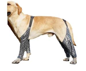 Dog Boot Leggings - Waterproof Anti-Dirty Sleeves, Adjustable Support Brace, Joint Wrap For Dogs | Leg Protection, For Front & Back Legs, Wound Care, Licking Prevention, Recovery