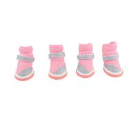 Dog Booties Puppy Protector Breathable Mesh Anti Slip Sole Full Protection Soft Interior For Outdoor Hiking Walking Size 4.5x3.4cm 4pcs