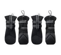 Dog Boots 4 Piece Anti Slip Pet Supplies | Dog Paw Wound Recovery Boot For Hiking Walking Outdoor Summer Rainy Day Winter Snow, Waterproof Protective Footwear Non Skid Shoes Comfortable Adjust
