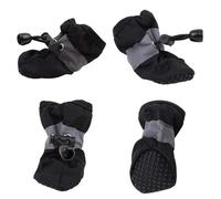 Dog Boots Adjustable,Dog Shoes 8pcs Pet Dog Shoes Anti-slip Rain Snow Boot Thick Warm For Small Cats Dogs Puppy Socks Booties(Black,Samll)