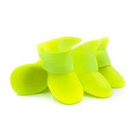 Dog Boots Adjustable,Dog Shoes 8Pcs Pet WaterProof Rainshoe Anti-slip Rubber Boot For Small Medium Large Dogs Cats Outdoor Shoe(Yellow,XXL)