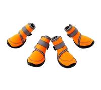 Dog Boots Adjustable,Dog Shoes Winter Pet Dog Shoes For Large Dogs Waterproof For Anti-Slip Boots For Small Reflective Hiking(Orange,XL)