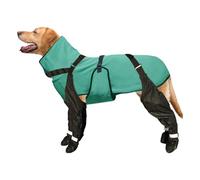 Dog Boots, Dog Rain Boots, Dog Boots Waterproof, Dog Shoes With Suspenders AntiSlip For Medium Large Dogs, Reflective Boot & Protectors For Hiking Rainy & Snowy Days (Black-A, XXL)