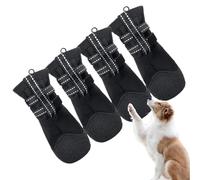 Dog Boots & Paw Protectors Waterproof Pads 4 Piece | Dog Snow Boots for Medium Large Breed Hiking Outdoor Summer Winter Snow Rainy Day