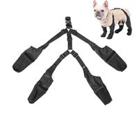 Dog Boots with Suspenders for Small Medium Large Dogs - Waterproof Dog Leggings with Adjustable Straps, Anti-Slip Paw Protectors for Winter Snow, All-Weather Boot Covers with Anti-Lost Design (L)