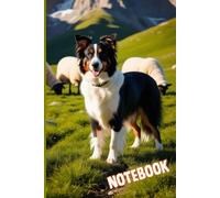 Dog Border Collie - Stylish Lined Notebook (6x9"): Jurnal