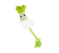 Dog Boredom Relief Rope Toy for Small Dogs, Green and graceful | Plush Squeaky Vegetable Toy for Chew, Toss, and Daily At-Home Play
