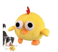 Dog Bouncing Ball - Bounce Ball Cartoon Chicken Plush Toys with Sound - Rechargeable Moving Game Squeaker Dog Toys for Puppy, Small, Medium Cats