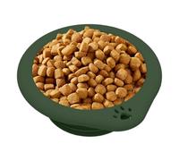 Dog Bowl, 300 ml Feeding Bowl with Carabiner | Silicone Containers for Cat Food - For Travel, Walks, Beach, Outdoor Activities, Pets Gat